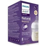 Avent láhev Natural Response průhledná dudlík pro podporu rytmu pití 1 ks 125 ml – Sleviste.cz