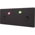 Design-Shop Akustický panel na stůl HWC-G75 dvoustěnná látka/textil 60 x 140 cm hnědo-šedá – Zboží Dáma