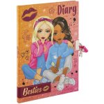 Besties Diář se zámkem 60 stran 21 x 15 x 1 cm, doporučený věk 6+ – Sleviste.cz