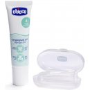 Chicco Oral Care gel na dásně s masážním kartáčkem 4 m+ (Sanitising Action in the Oral Cavity,Soothes Baby's Gums) 30 ml