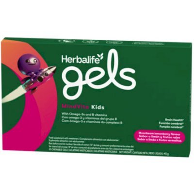 Herbalife Gels MindVita Kids 30 tablet citrón, limetka, jahoda – Hledejceny.cz