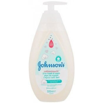 Johnson & Johnson Cottontouch koupel a mycí gel 2v1 500 ml