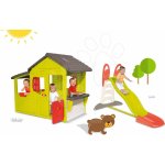 Smoby set domeček Zahradník Neo Floralie s kuchyňkou a skluzavka Toboggan XL s dvojitou vlnou a vodou 310300-16 – Zboží Dáma