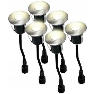 svítidlo LED zápustné pr.4,5cm, 0,2W, IP67 (6ks) do dřeva – Hledejceny.cz