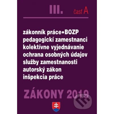 Zákony 2019 III. časť A – Zbozi.Blesk.cz