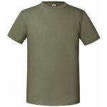Fruit of the Loom pánské tričko Iconic Premium Olivová – Zboží Mobilmania