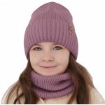 Merino set čepice a tubusu vrstvý Fialkový – Zboží Mobilmania