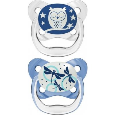 Dr Brown's dudlík PreVent svítící ve tmě modrá 2ks – Zbozi.Blesk.cz