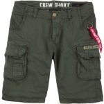Alpha Industries kalhoty krátké Crew short Patch olivová tmavá – Zboží Dáma