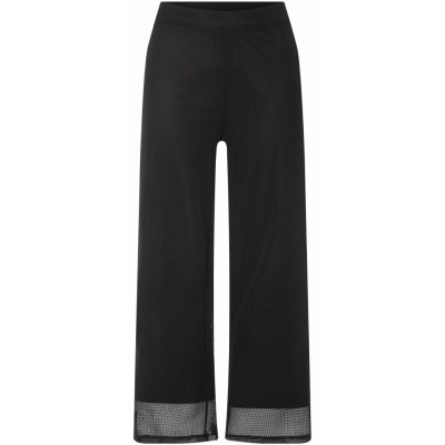 Esmara Dámské pletené kalhoty se širokými nohavicemi černá – Zboží Dáma