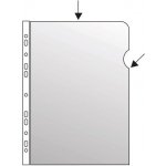 Obal závěsný L/U A4, 150 mic, čirý, 100 ks – Zboží Živě