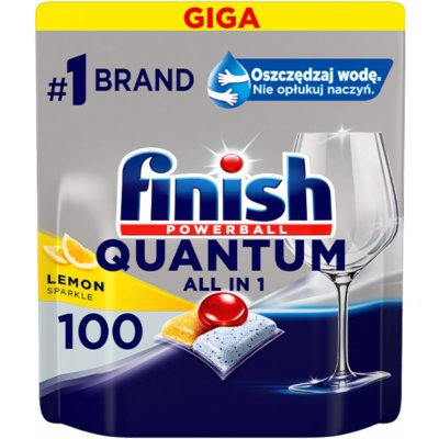 Finish Quantum All in1 tablety do myčky Lemon 100 ks – Hledejceny.cz