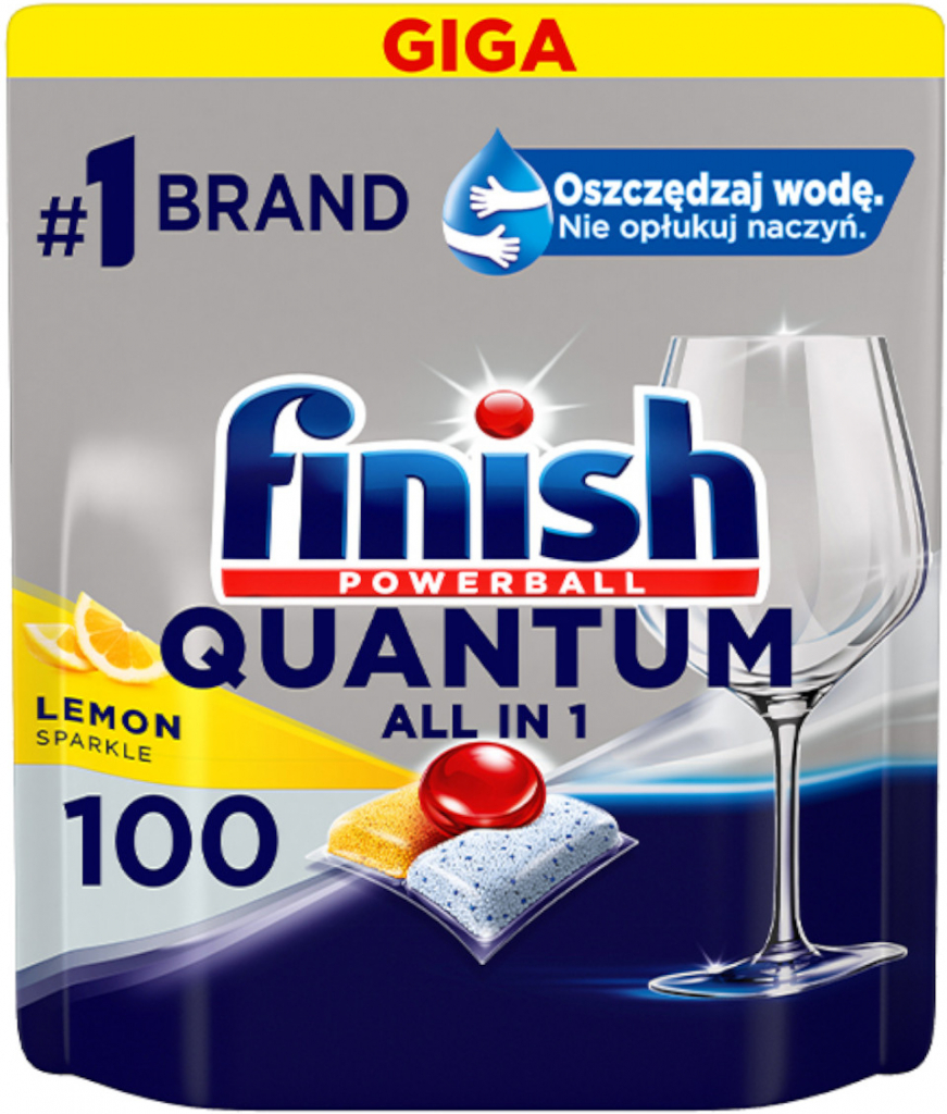 Finish Quantum All in1 tablety do myčky Lemon 100 ks od 449 Kč - Heureka.cz
