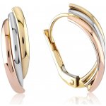 Lillian Vassago patentové náušnice z kombinovaného zlata LLV06-GER101 – Zboží Mobilmania