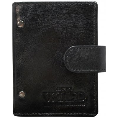 Kožená černá menší pánská peněženka RFID v krabičce ALWAYS WILD – Zboží Mobilmania