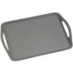 Kesper Servírovací tác plastový protiskluzový šedý 45,5x32cm – Hledejceny.cz