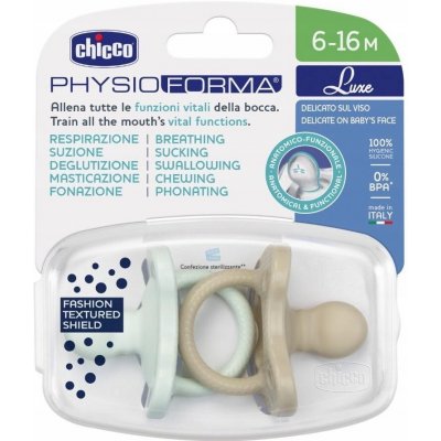 Chicco dětský silikon dudlík physio luxe modrá – Sleviste.cz