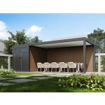 WPC stěna 3 m k pergolám a přístřešku PRESTIGE Rojaplast – Sleviste.cz