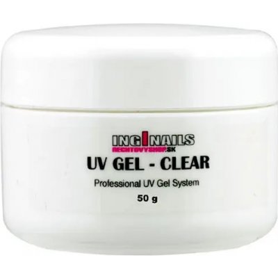 IngiNails Modelovací UV gel Clear 50 g