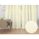 Biante Dekorační závěs Sofia SF-007 Světle vanilkové vyrážené větvičky s lístky 150x220 cm – Hledejceny.cz