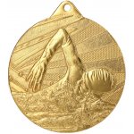 Designová kovová medaile Plavání Zlatá 5 cm – Hledejceny.cz