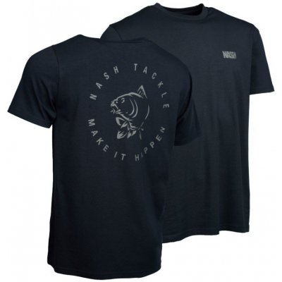 Nash tričko Make It Happen Carp Logo T-Shirt black – Zboží Dáma