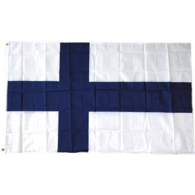 Vlajka, polyester, oboustranný potisk, Finsko, 150x90cm – Hledejceny.cz