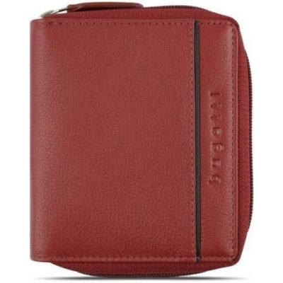 Bugatti Pánská kožená peněženka na zip Banda červená – Zboží Mobilmania