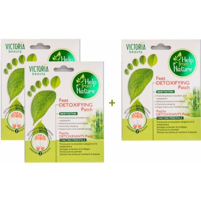 Victoria beauty detoxikační náplasti na nohy 2+1 3 ks – Zboží Mobilmania