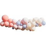 Ginger Ray SADA balónků na balónkový oblouk broskvová ivory modrá – Zboží Dáma