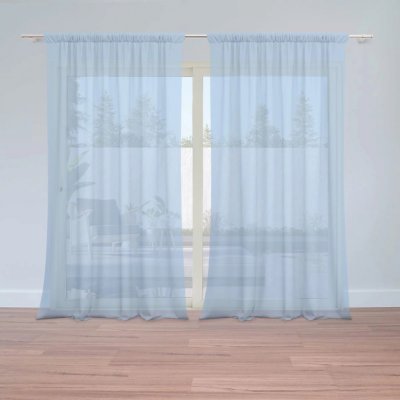 Záclony Modrá sky blue: 2 ks - 150x250 cm - Sablio – Hledejceny.cz