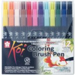 Sakura Koi Coloring Brush pen Štětcové pero Akvarel sada 12 ks – Zboží Dáma