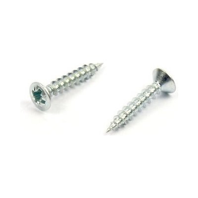 Vrut do dřeva zápustná čočková hlava 3,5x20 mm, zinek bílý – Hledejceny.cz