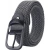 Pásek Camerazar Unisex elastický pletený pásek černá spona ¨ polyester + ekokůže