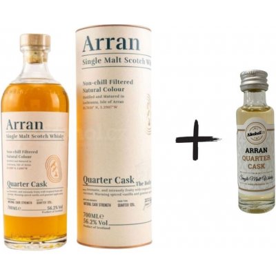 Arran Quarter Cask 9y 56,2% 0,7 l a miniatura (tuba) – Zboží Mobilmania