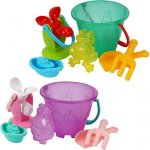 Teddies Sada na písek a k vodě plast kbelík, mlýnek s doplňky v síťce 20x19cm – Hledejceny.cz