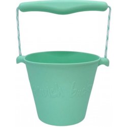 Scrunch Dětský silikonový kbelíček na písek Mint
