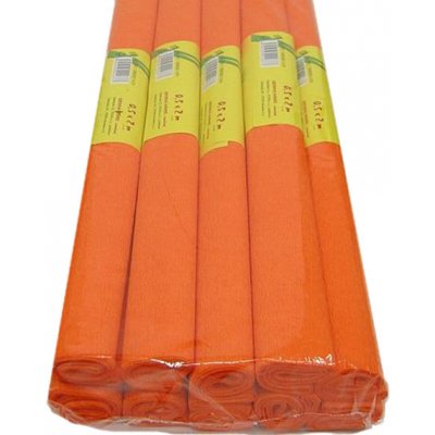 Krepový papír 50x200cm oranžový – Zboží Dáma