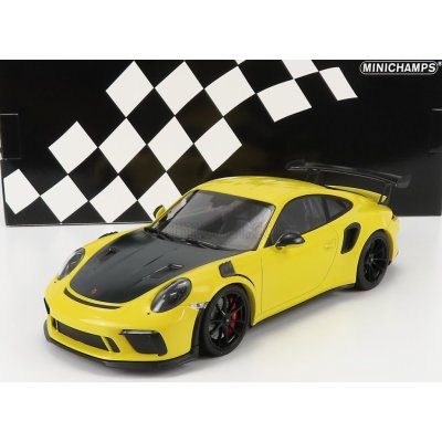 Minichamps Porsche Porsche 911 991-2 Gt3 Rs Coupe 2019 Black Wheels Žlutá 1:18 – Zbozi.Blesk.cz