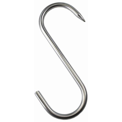 S-hák na zvěř s jedním hrotem 160/6 mm - nerezový – Sleviste.cz