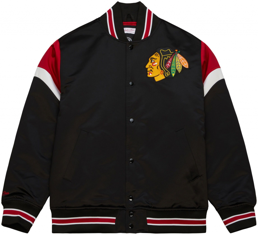 Mitchell & Ness Chicago Blackhawks NHL Heavyweight Satin Jacket