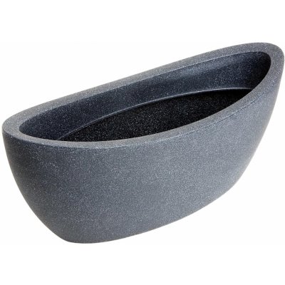 Scheurich Květináč Jardiniere Wave Globe černá žula 58 x 24 cm – Hledejceny.cz