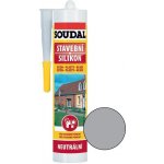 Soudal stavební silikon 300 g šedá – Zboží Mobilmania