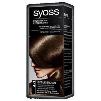 Syoss Permanent Coloration permanentní barva na vlasy 4-1 Medium Brown 50 ml