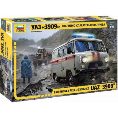 Zvezda Emergency Service UAZ 3909 43002 1:43 – Zboží Dáma