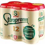 Staropramen 12 světlý ležák multipack 5% 6 x 0,5 l (plech) – Zboží Dáma