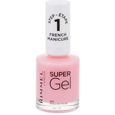 Rimmel London Super Gel French Manicure lak na nehty 091 English Rose 12 ml – Zboží Mobilmania