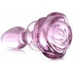 Booty Sparks Pink Rose Glass Anal Plug Small – Sleviste.cz