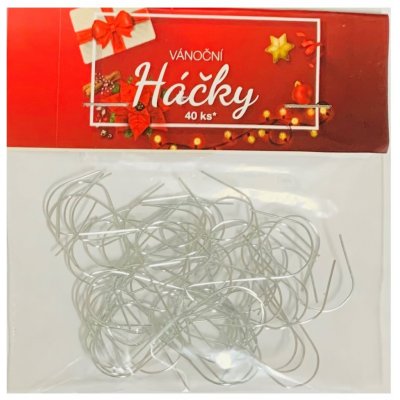 Bal Vánoční Háčky 40 ks stříbrné – Hledejceny.cz