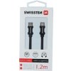 Flex kabel Swissten 71525201 USB 2.0 typ C na Lightning 1,2m černý